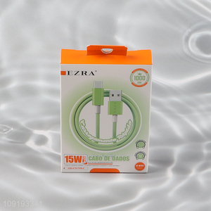 Factory price professional 15w USB to TYPE-C charging cable data line