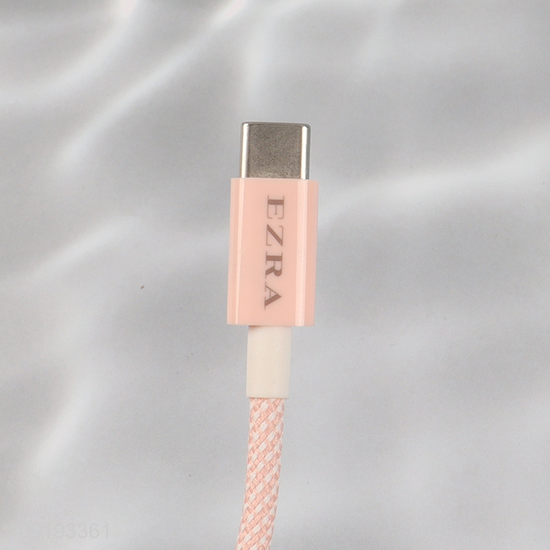 Top selling 60w fast charging pink charging cable data line wholesale