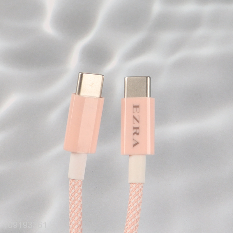 Top selling 60w fast charging pink charging cable data line wholesale