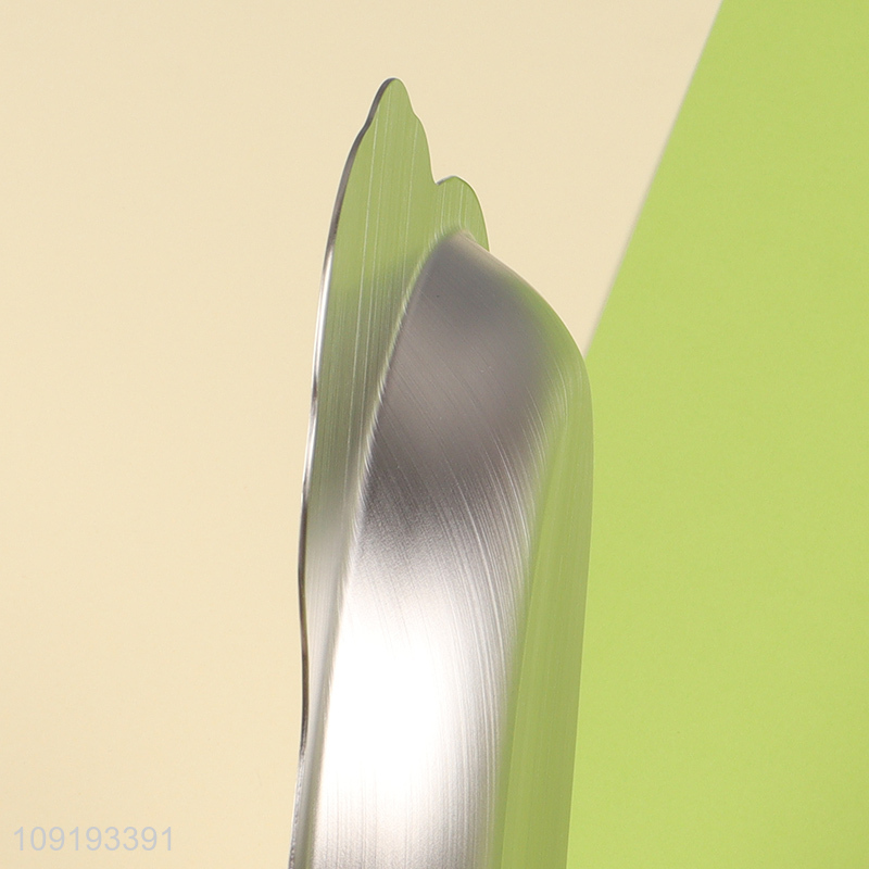 Top selling bear shape stainless steel tableware plate for children