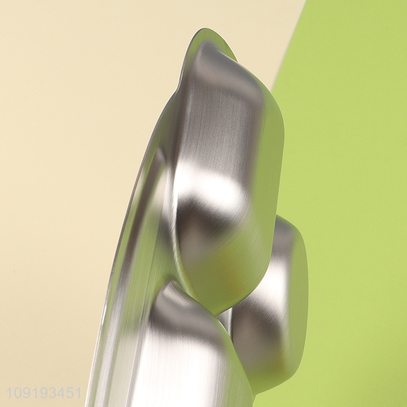 Most popular car shape stainless steel kids divided lunch tray