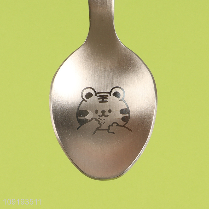 Yiwu market stainless steel tableware spoon children's complementary food spoon