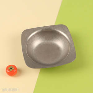 Hot selling square stainless steel sauce dish seasoning dish wholesale