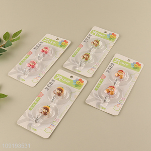 Online Wholesale 2PCS Cute Utility Hooks Adhesive Towel Hooks for Hanging