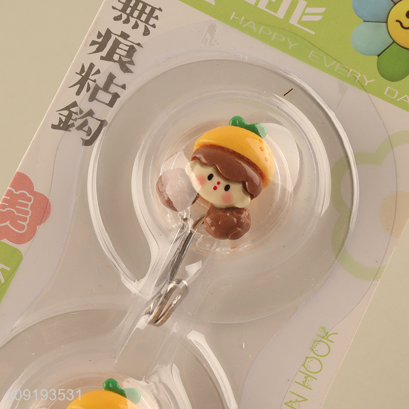 Online Wholesale 2PCS Cute Utility Hooks Adhesive Towel Hooks for Hanging