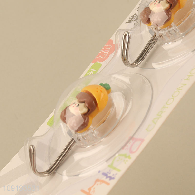 Online Wholesale 2PCS Cute Utility Hooks Adhesive Towel Hooks for Hanging
