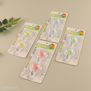 China Imports 2PCS Cute Bear Hooks Adhesive Hooks Towel Coat Hooks