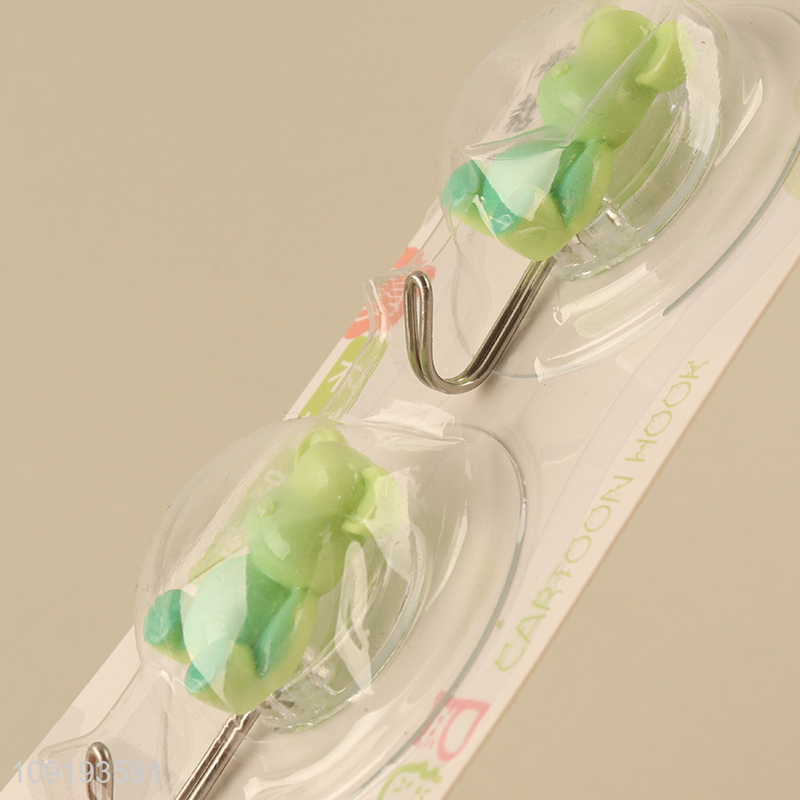 Factory Price 2PCS Cute Bear Wall Hooks Utility Hooks for Bathroom