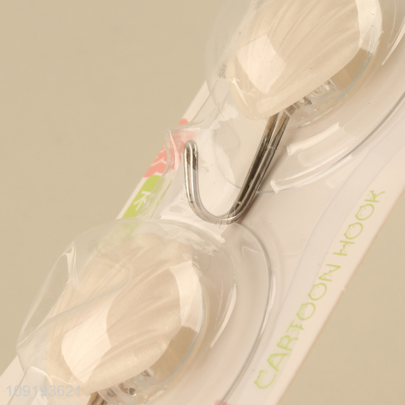 Popular Product 2PCS Cute Hooks Heavy Duty Adhseive Hooks for Kitchen