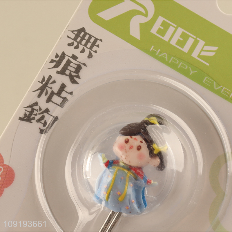 Hot Selling 2PCS Cute Utility Hooks Adhesive Towel Hooks for Hanging