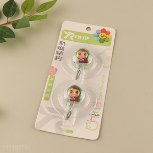 Online Wholesale 2PCS Cute Hooks Adhesive Hooks Towel Hooks Coat Hooks