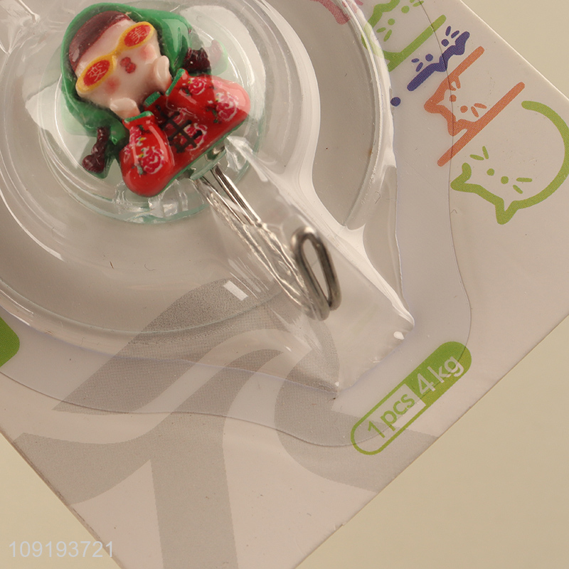 Popular Product 2PCS Cute Adhesive Wall Hooks Utility Hooks for Bathroom