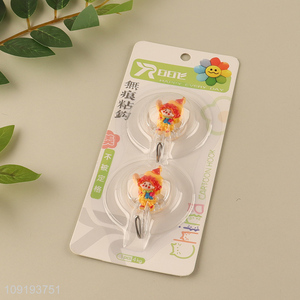 New Arrival 2PCS Cute Hooks Heavy Duty Adhseive Hooks for Kitchen