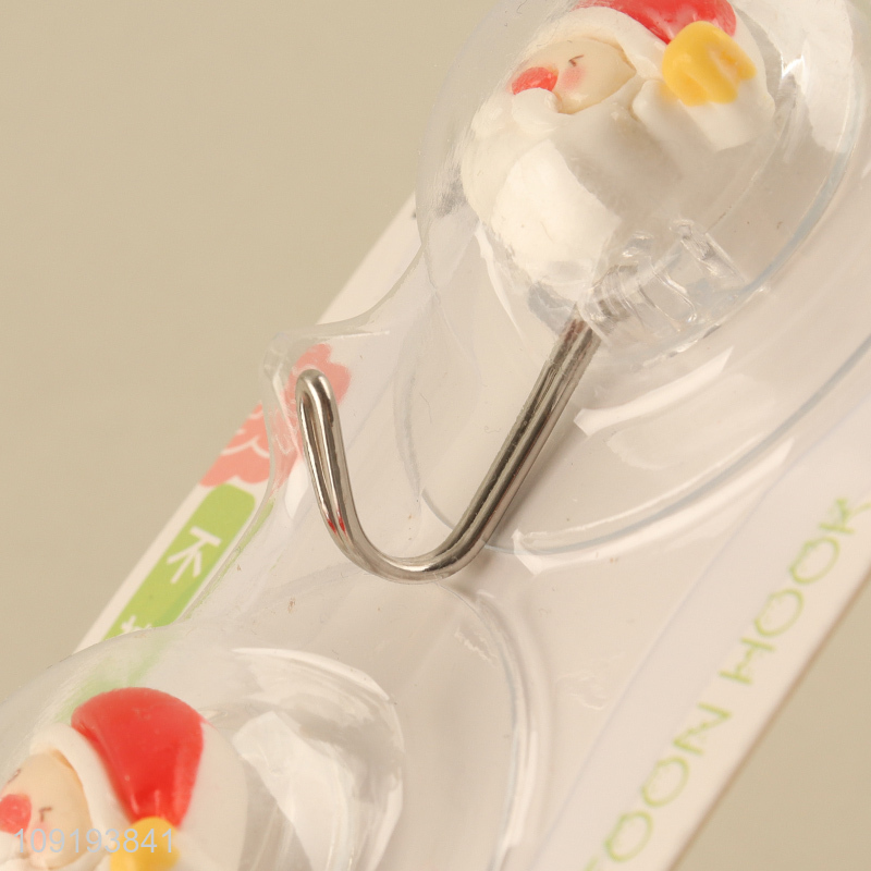 Good Quality 2PCS Cute Christmas Wall Hooks Adhesive Hooks Utility Hooks