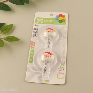 Good Quality 2PCS Cute Christmas Wall Hooks Adhesive Hooks Utility Hooks