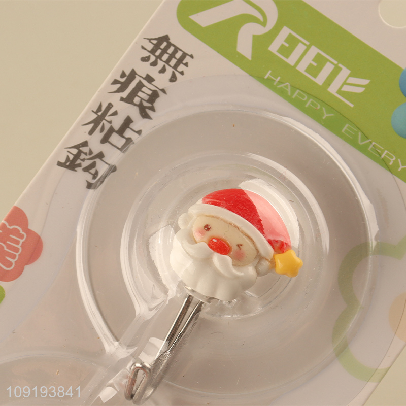 Good Quality 2PCS Cute Christmas Wall Hooks Adhesive Hooks Utility Hooks