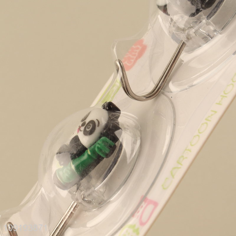 New Product 2PCS Cute Panda Hooks Strong Adhesive Hooks for Hanging