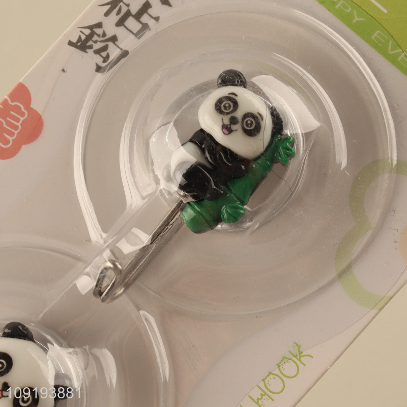 High Quality 2PCS Cute Panda Hooks Self Adhseive Hooks for Kitchen