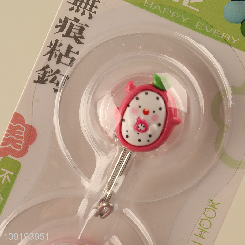 New Arrival 2PCS Cute Wall Hooks Strong Adhesive Towel Coat Hooks