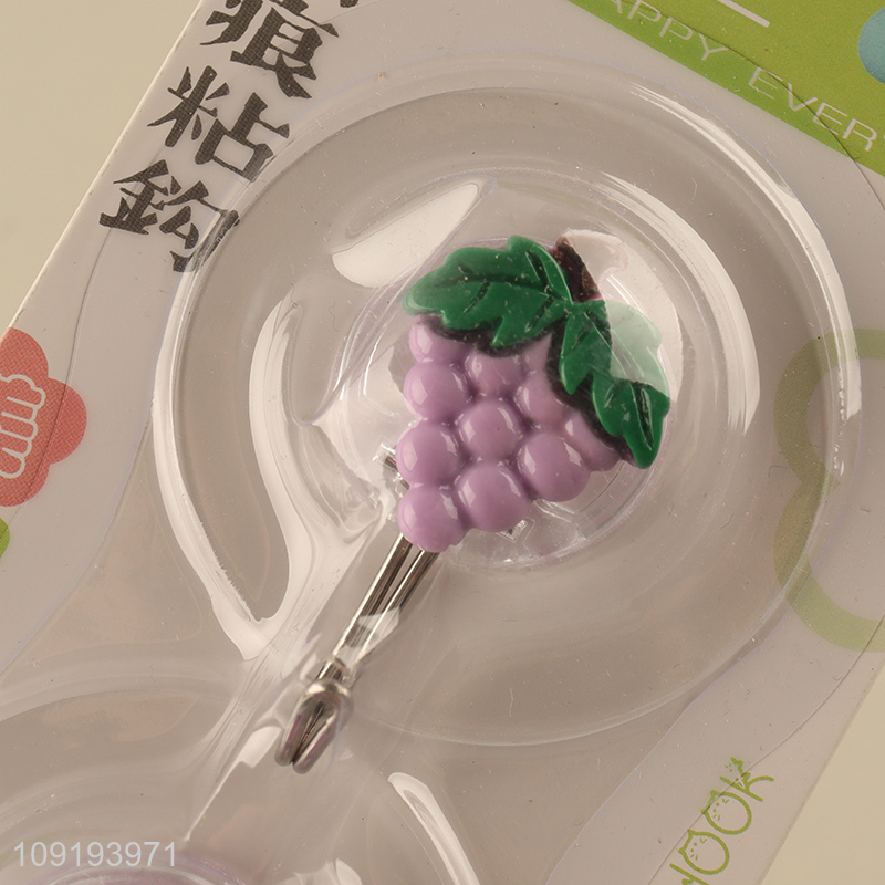 New Product 2PCS Grape Wall Hooks Self Adhesive Hooks Utility Hooks