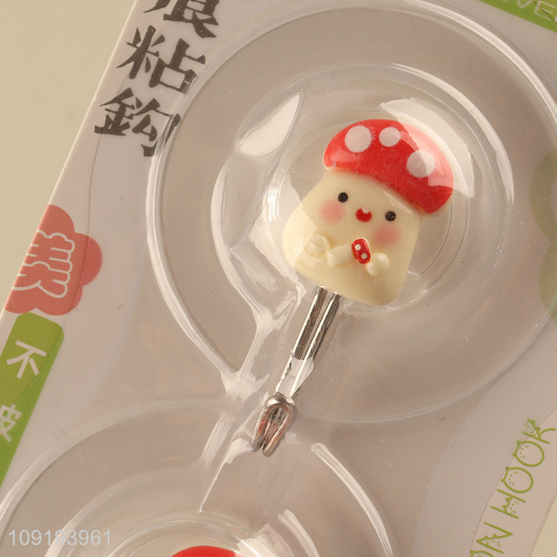 Hot Selling 2PCS Cute Adhesive Hooks Decorative Towel Coat Key Hooks