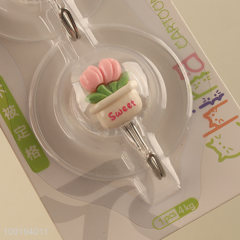 Factory Supply 2PCS Cute Hooks Heavy Duty Adhseive Hooks for Kitchen