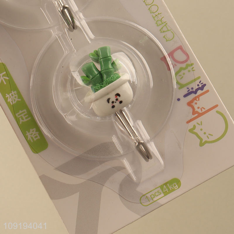 Good Quality 2PCS Cute Hooks Adhesive Hooks Waterproof Coat Key Hooks