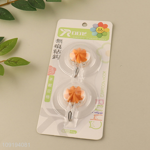 High Quality 2PCS Cute Wall Hooks Strong Adhesive Towel Coat Hooks