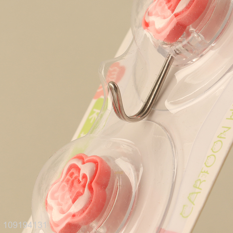Online Wholesale 2PCS Cute Wall Hooks Strong Adhesive Hooks for Hanging