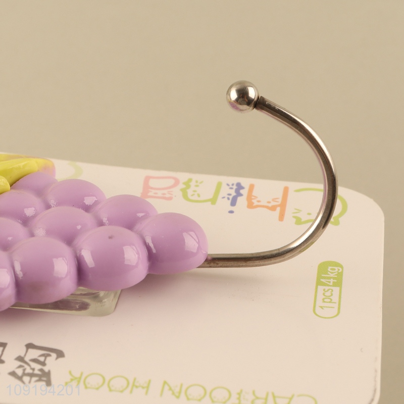 China Imports 1PC Grape Adhesive Hooks Heavy Duty Wall Adhesive Hooks
