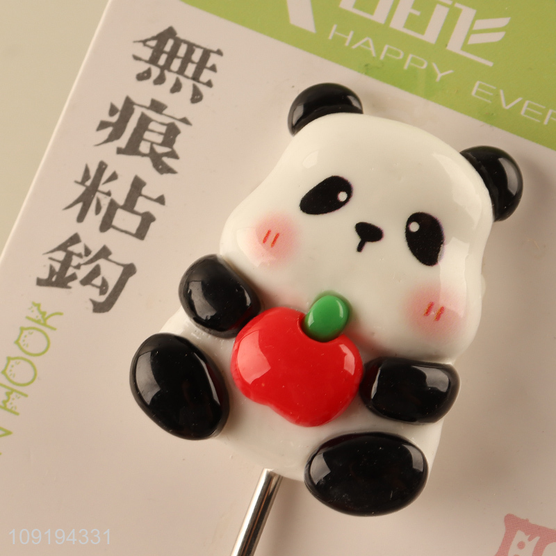 Online Wholesale 1PC Cute Panda Hooks Heavy Duty Wall Adhesive Hooks