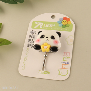 New Arrival 1PC Cute Panda Hooks Decorative Adhesive Coat Key Hooks