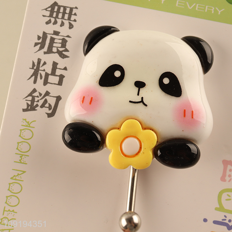 New Arrival 1PC Cute Panda Hooks Decorative Adhesive Coat Key Hooks