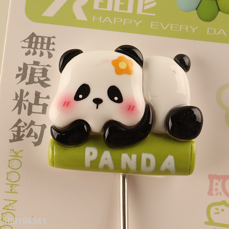 Good Quality 1PC Cute Panda Hooks Strong Adhesive Towel Coat Hooks
