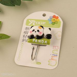 Good Quality 1PC Cute Panda Hooks Strong Adhesive Towel Coat Hooks