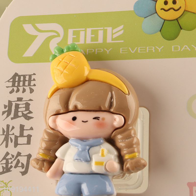 Factory Supply 1PC Cute Hooks Self Adhesive Hooks Stick On Wall Hooks