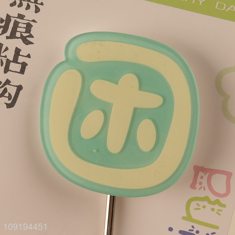 New Arrival 1PC Chinese Character Hooks Adhesive Hooks for Hanging Towel