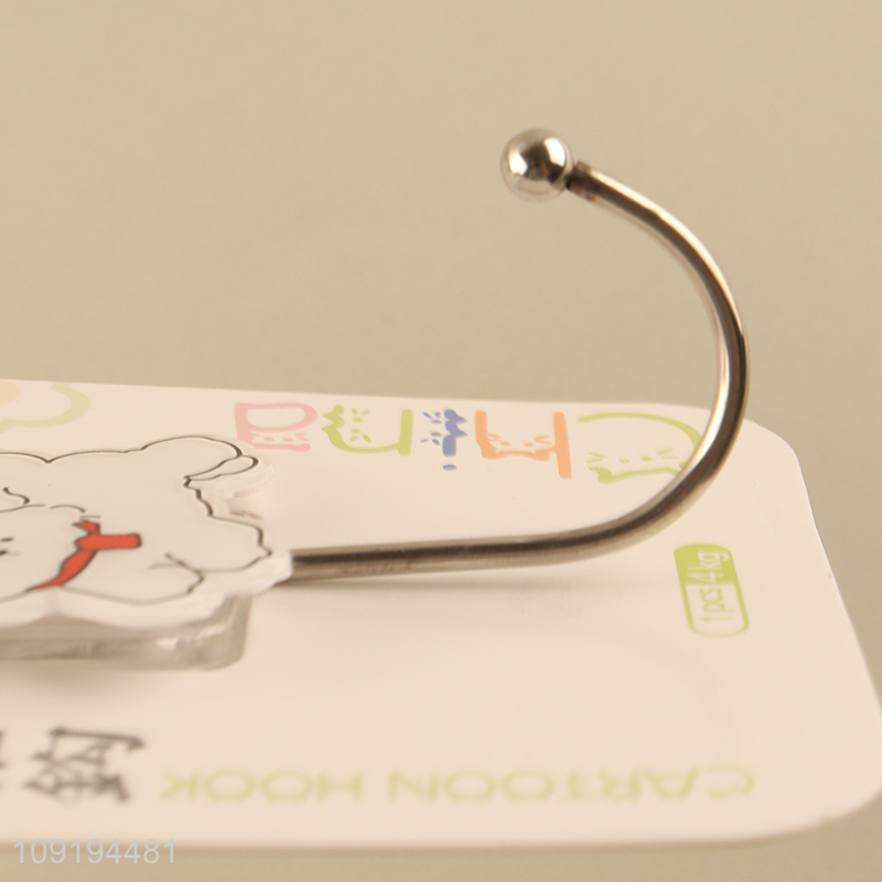 High Quality 1PC Cute Dog Adhesive Hooks Decorative Towel Coat Hooks