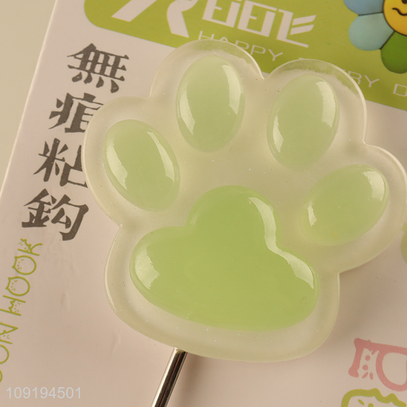 China Imports 1PC Cat Paw Shape Wall Hooks Utility Hooks for Bathroom