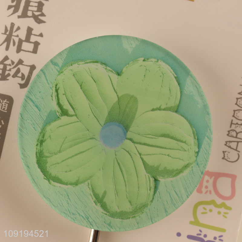 Popular Product 1PC Flower Wall Hooks Strong Adhesive Hooks for Hanging