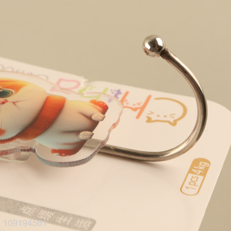 Hot Selling 1PC Cute Cat Hooks Adhesive Hooks Waterproof Coat Hooks