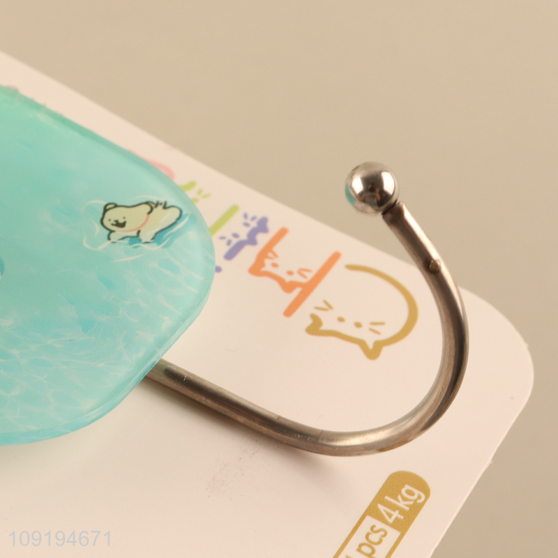 New Product 1PC Cute Hooks Self Adhesive Hooks Stick On Wall Hooks