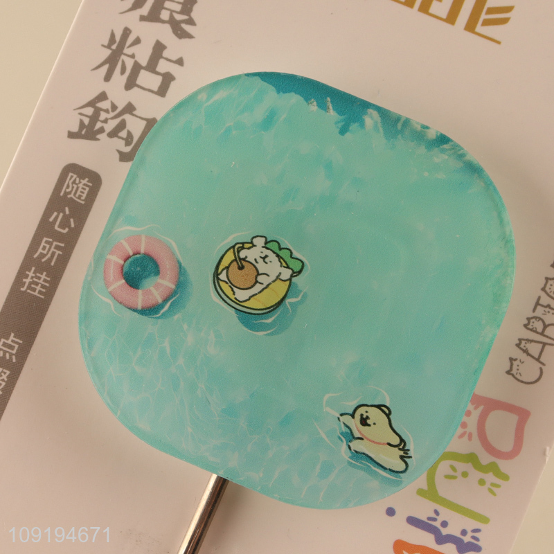 New Product 1PC Cute Hooks Self Adhesive Hooks Stick On Wall Hooks