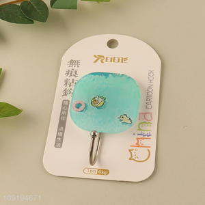 New Product 1PC Cute Hooks Self Adhesive Hooks Stick On Wall Hooks