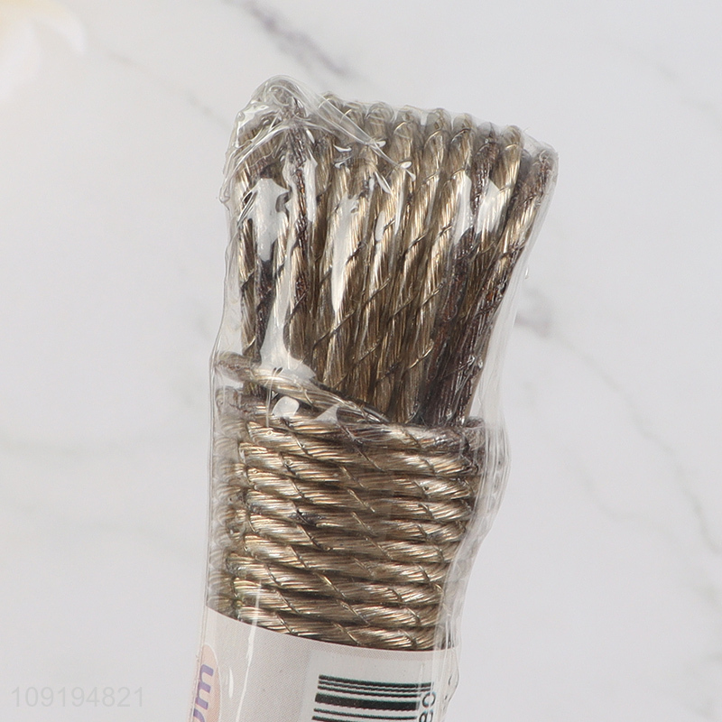 Low price 10m pvc anti-slip clothesline clothes hanger rope for household