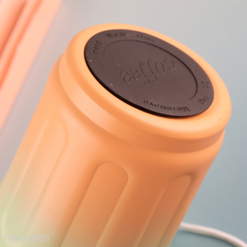 Wholesale Gradient Color Insulated Coffee Mug Spill Proof Travel Tumbler