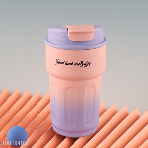 Wholesale Gradient Color Insulated Coffee Mug Spill Proof Travel Tumbler