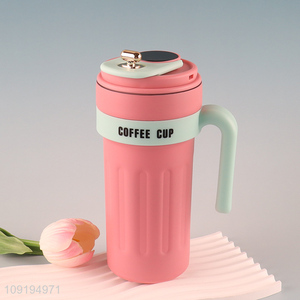 China Wholesale Stainless Steel Insulated Travel Coffee Tumbler with Handle