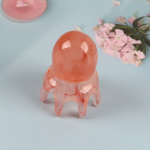 Factory price octopus shape resin head massager for personal care