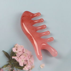 Low price wide teeth scalp head massager scraping board for sale